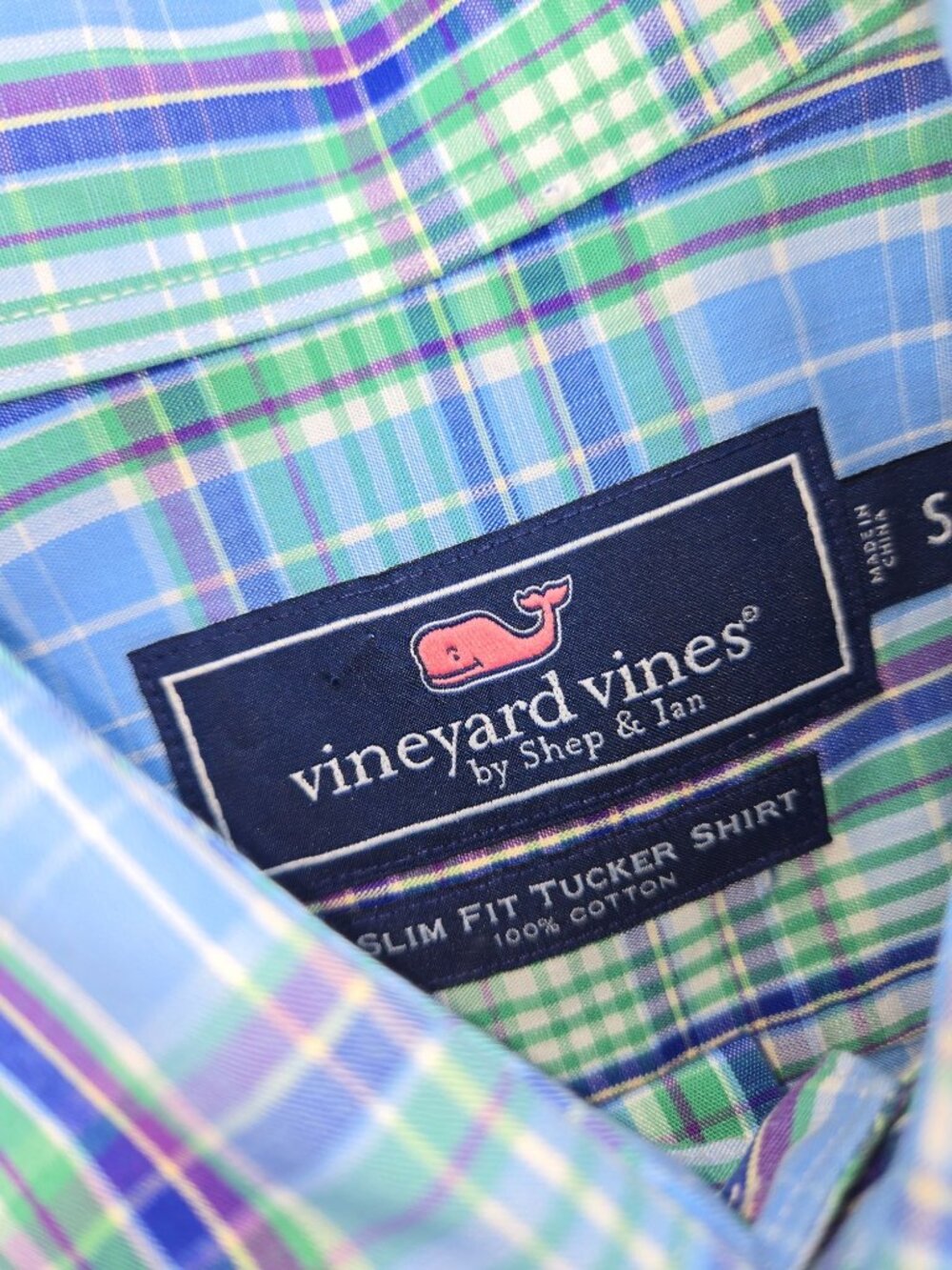 Vineyard Vines Mens Slim Button Down Tucker Shirt Size Small - Picture 5 of 7